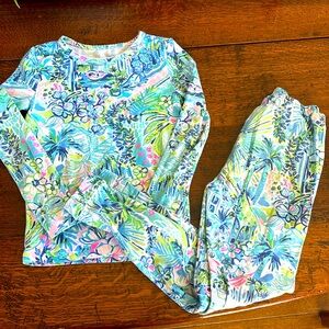 Girls Lilly Pulitzer Pajama set long sleeve shirt and pants